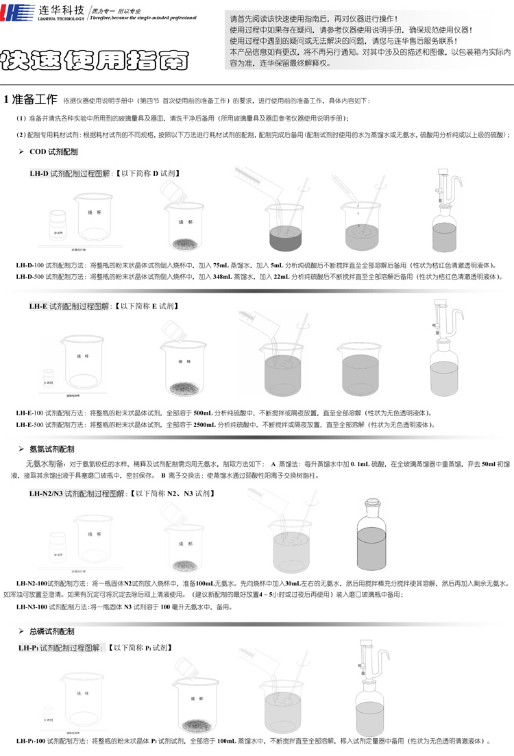 連華科技COD、氨氮、總磷、濁度等多參數(shù)水質(zhì)分析儀5B-3B型(V8)快速入門手冊(cè)