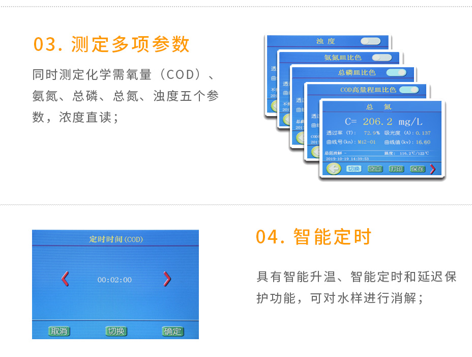 5B-6C(V11)多參數(shù)水質(zhì)測定儀COD氨氮總磷總氮檢測儀